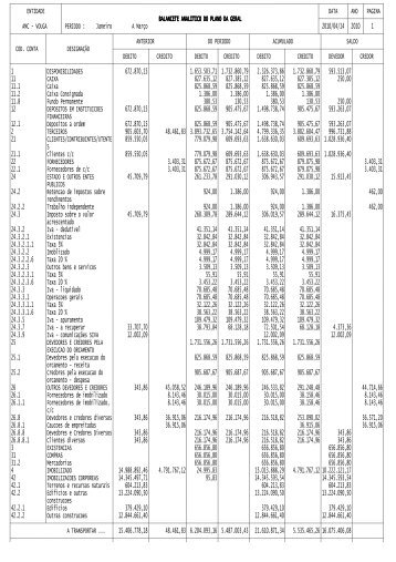 Balancete Analitico da Geral 2010.3.31