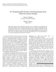 JCV Predicting DOT Worker-Trait Requirements from CMQ Job ...