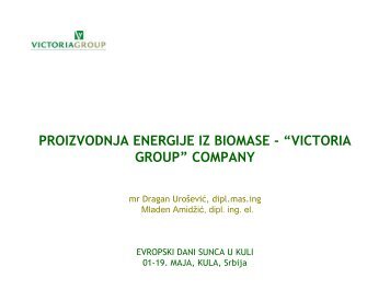 proizvodnja energije iz biomase viktorija group company