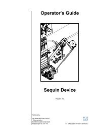Operator's Guide Sequin Device - ZSK Stickmaschinen GmbH