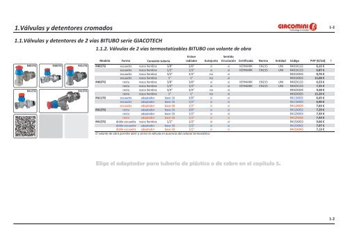 CATALOGO T A R I F A - Diteco