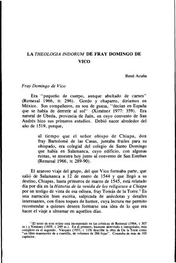 LA THEOLOGIA INDORUM DE FRAY DOMINGO DE VICO ... - Inicio