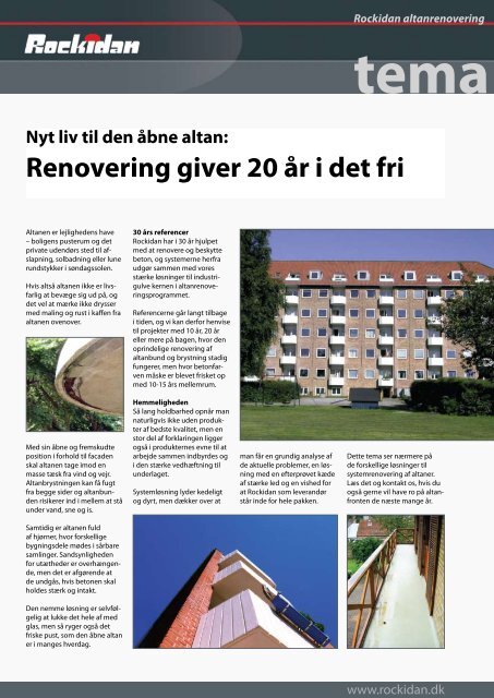 tema Rockidan altanrenovering