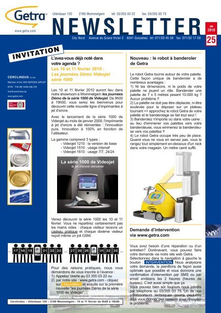 NEWSLETTER - van aerden group