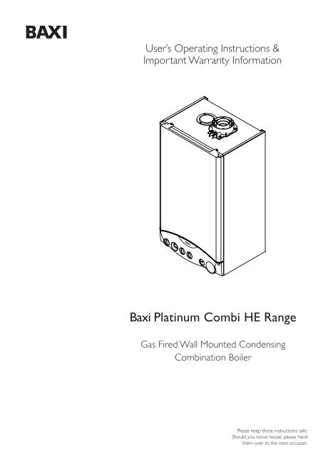 User Manual.pdf - Gas Appliance Guide