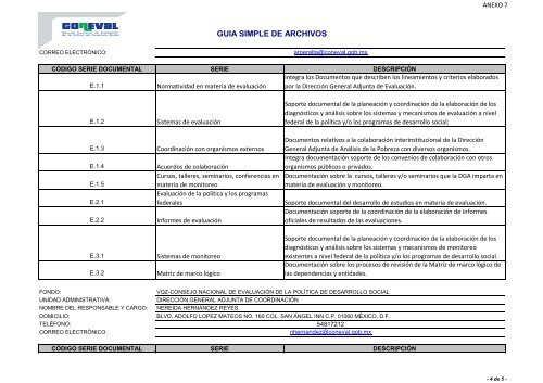 GUIA SIMPLE DE ARCHIVOS - Coneval