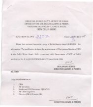 Circular notification of appointment of Chairperson ... - Delhi Jal Board