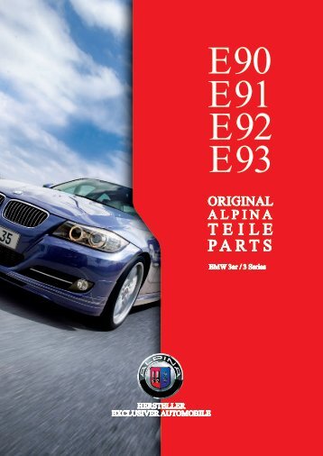 E90/E91/E92/E93 Parts & Accessory - BMW Alpina