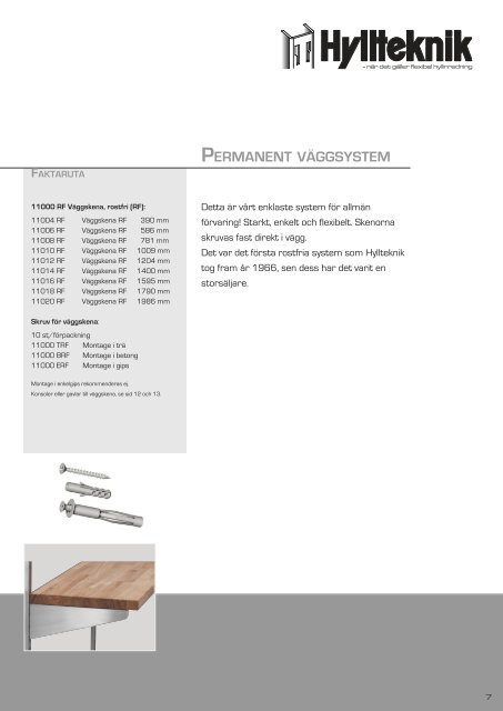 PDF-katalog rostfritt - Hyllteknik