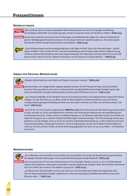 Spiegler Modulare Bremsleitungen - KS-Parts