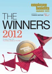 Employee Benefits Awards Winners 2012