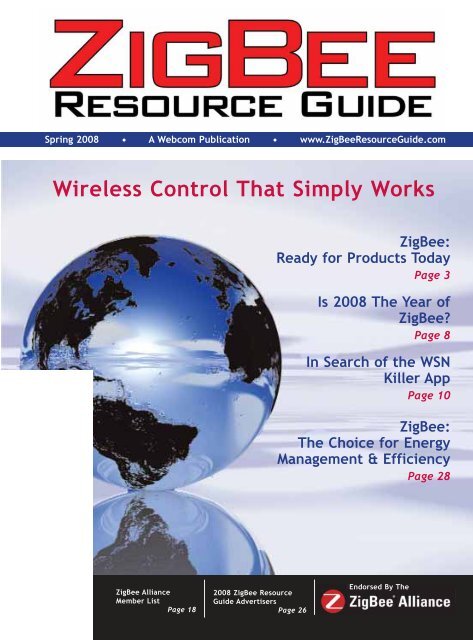 Wireless Control That Simply Works - ZigBee Resource Guide