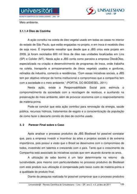 Sustentabilidade - um enfoque aos resultados ... - unisalesiano