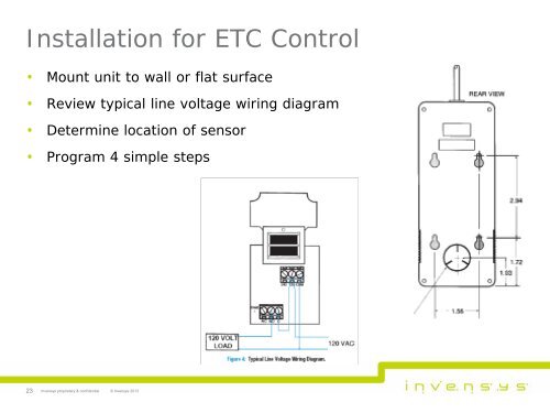 Commercial Refrigeration Temperature Controls - Invensys Controls