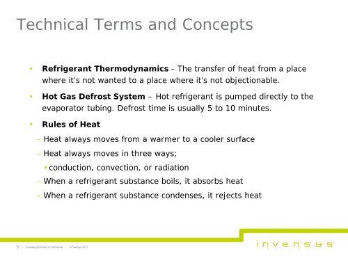 Commercial Refrigeration Temperature Controls - Invensys Controls