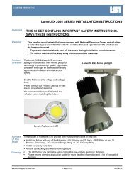 LumeLEX 2024 SERIES INSTALLATION INSTRUCTIONS THIS ...