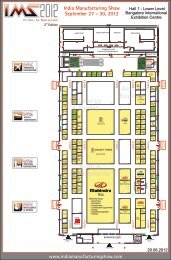 IMS Floor Layout - 20JUN12 - India Manufacturing Show