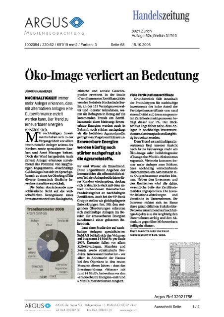 Oko-Image verliert an Bedeutung - VPBank