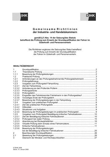 Gemeinsame Richtlinien der Industrie und ... - VDV-Akademie