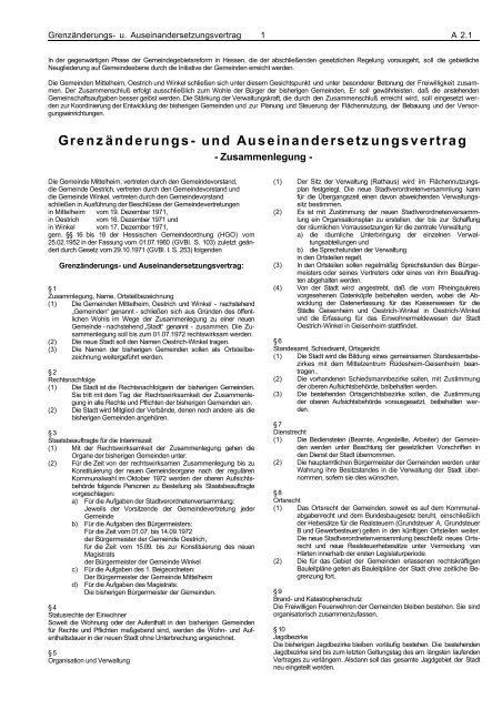 Grenzänderungs- und Auseinandersetzungsvertrag