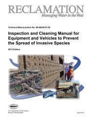 Equipment Inspection and Cleaning Manual - Bureau of Reclamation