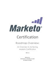 The Certification Exam - Marketo