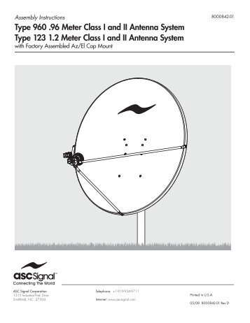 Type 960 .96 Meter Class I and II Antenna System Type 123 1.2 ...