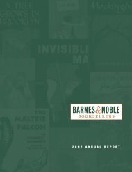 2002 ANNUAL REPORT - Barnes & Noble, Inc.