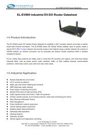 EL-EV800 Industrial EV-DO Router Datasheet - 3G router