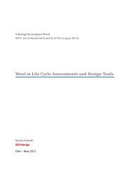 Wool in Life Cycle Assessments and Design Tools - SIFO