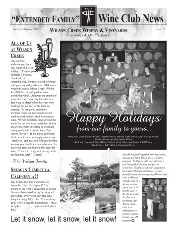 Issue 21 - Wilson Creek Winery
