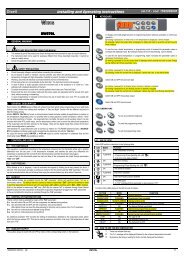 Installing and Operating Instructions WING - Ercan Teknik