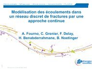 ModÃ©lisation des Ã©coulements dans un rÃ©seau ... - Cast3M - CEA