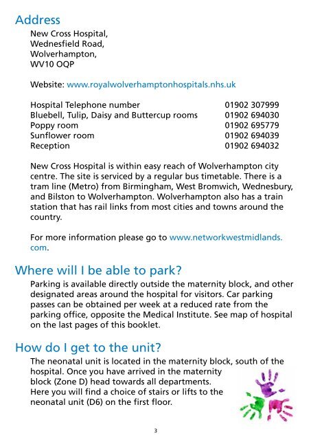 Parent Information Booklet - The Royal Wolverhampton Hospitals ...