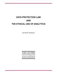 Data Protection Law anD the ethicaL Use of anaLytics - International ...