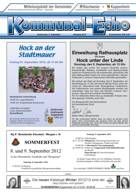 am 19. September 2012 - Stadt Kuppenheim: Home