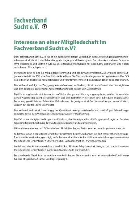 behandlung - Fachverband Sucht eV