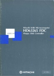 HD63265 Floppy Disk Controller Users Manual 2ed Mar89 - Bitsavers