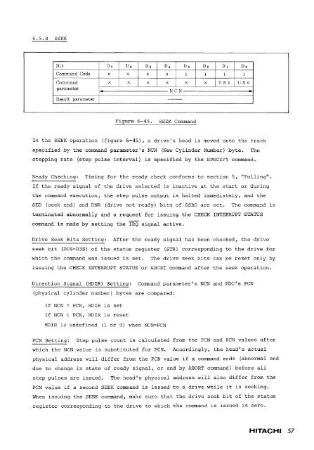 HD63265 Floppy Disk Controller Users Manual 2ed Mar89 - Bitsavers