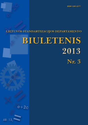 Biuletenis 2013-03 AS - LST - Standartizacijos departamentas prie AM