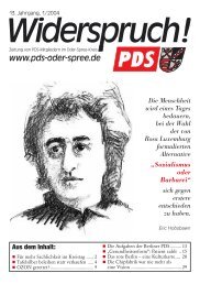 Die Aufgaben der Berliner PDS - DIE LINKE. Kreisverband Oder ...