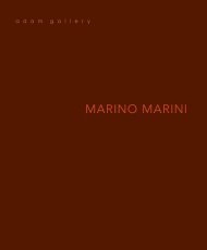 'MARINO MARINI' - pdf catalogue - Adam Gallery