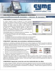 analyse de rÃ©seaux Ã©lectriques et industriels - Cyme International