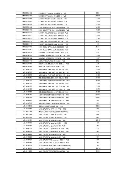 articole cu diez.xlsx - Rocast