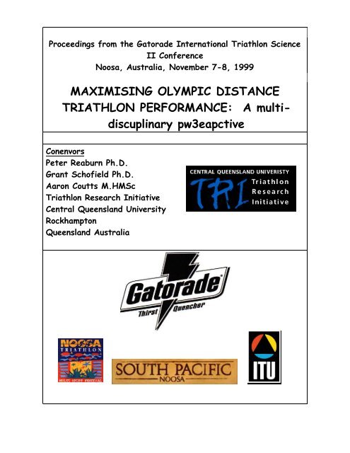 MAXIMISING OLYMPIC DISTANCE TRIATHLON PERFORMANCE ...