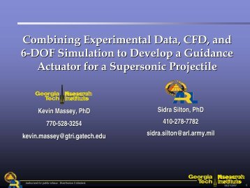 Mechanical Actuators for Guidance of a Supersonic ... - CFD4Aircraft