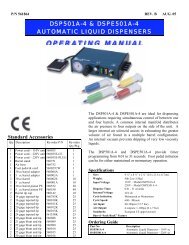 OPERATING MANUAL - Fisnar