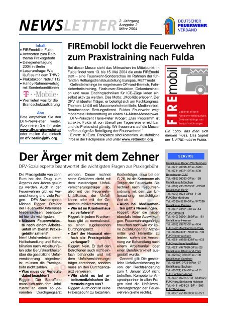 Newsletter 03 04 Des Dfv Feuerwehr Ehrhorn Wintermoor
