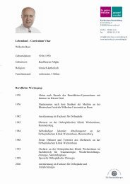 Lebenslauf – Curriculum Vitae Wilhelm Baur Geburtsdatum: 19.06 ...