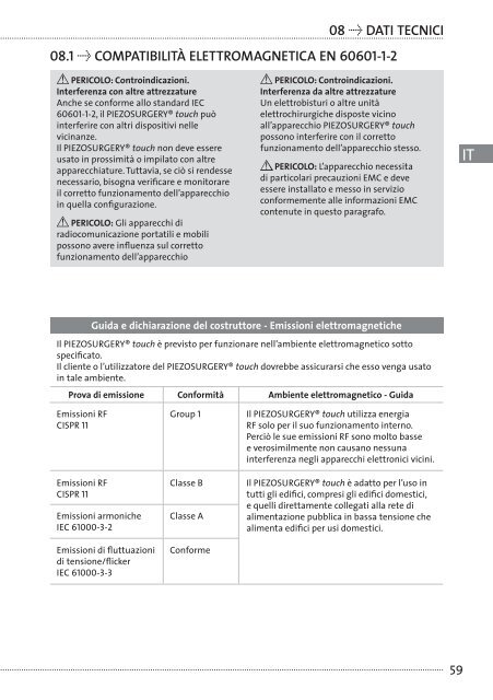 Manuale d'uso e manutenzione - Mectron